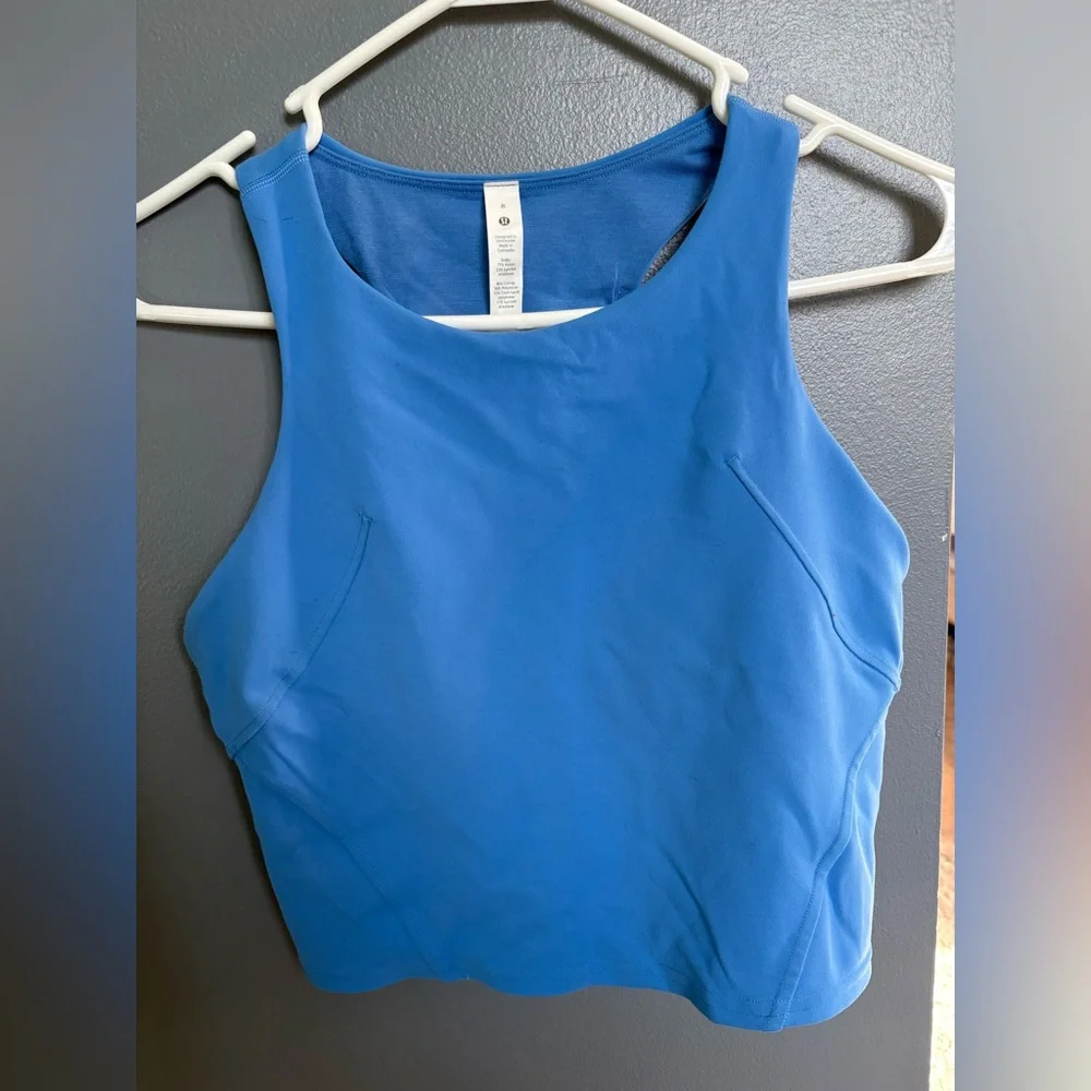 lululemon athletica Bright Blue Athletic Tank Top - Picture 1 of 5